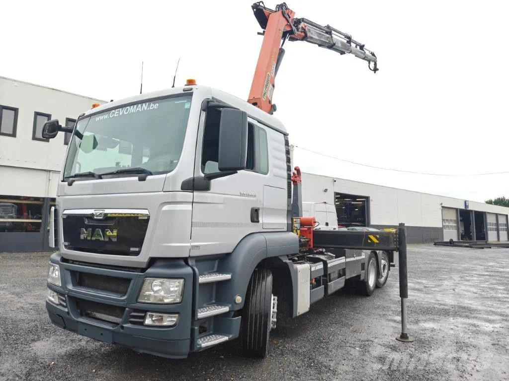 MAN TGS 26.320 !!PROMO!! Container Palift Kraan Palfin アームロール