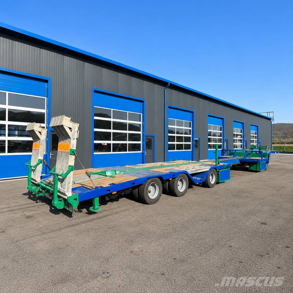 Meusburger MTS-3 / Ausziehbar bis 17,4 m / Liftachse / 3. Ach Semi remorque surbaissée