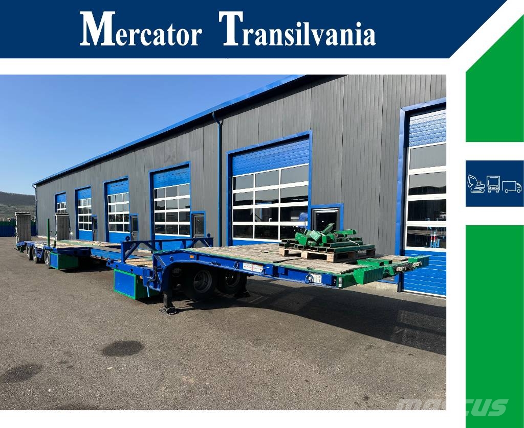 Meusburger MTS-3 / Ausziehbar bis 17,4 m / Liftachse / 3. Ach Semi remorque surbaissée