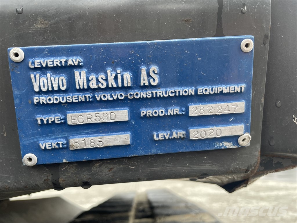 Volvo ECR 58 D Mini excavators < 7t (Mini diggers)