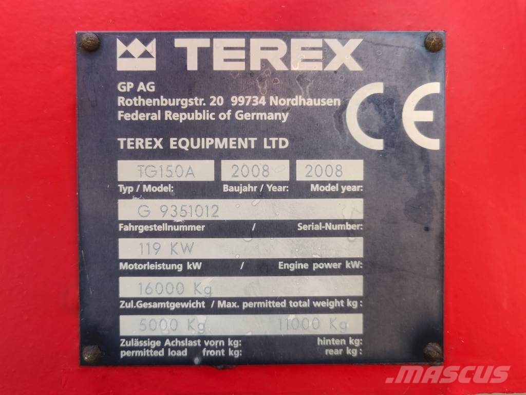 Terex TG150A Грейдери