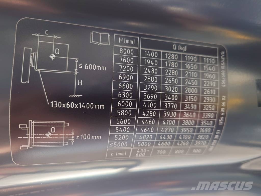 Linde E 50/600 HL Container Električni viljuškari