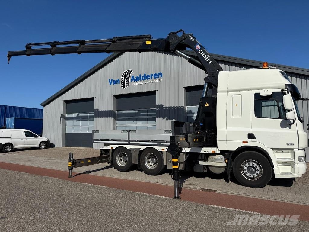 DAF CF85-460 FAS 6x2 Trekker / Bakwagen, HMF Odin 6020 Kranen voor alle terreinen