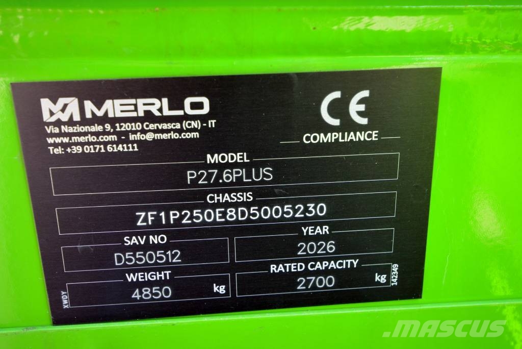Merlo P 27.6 Plus テレスコーピックハンドラー