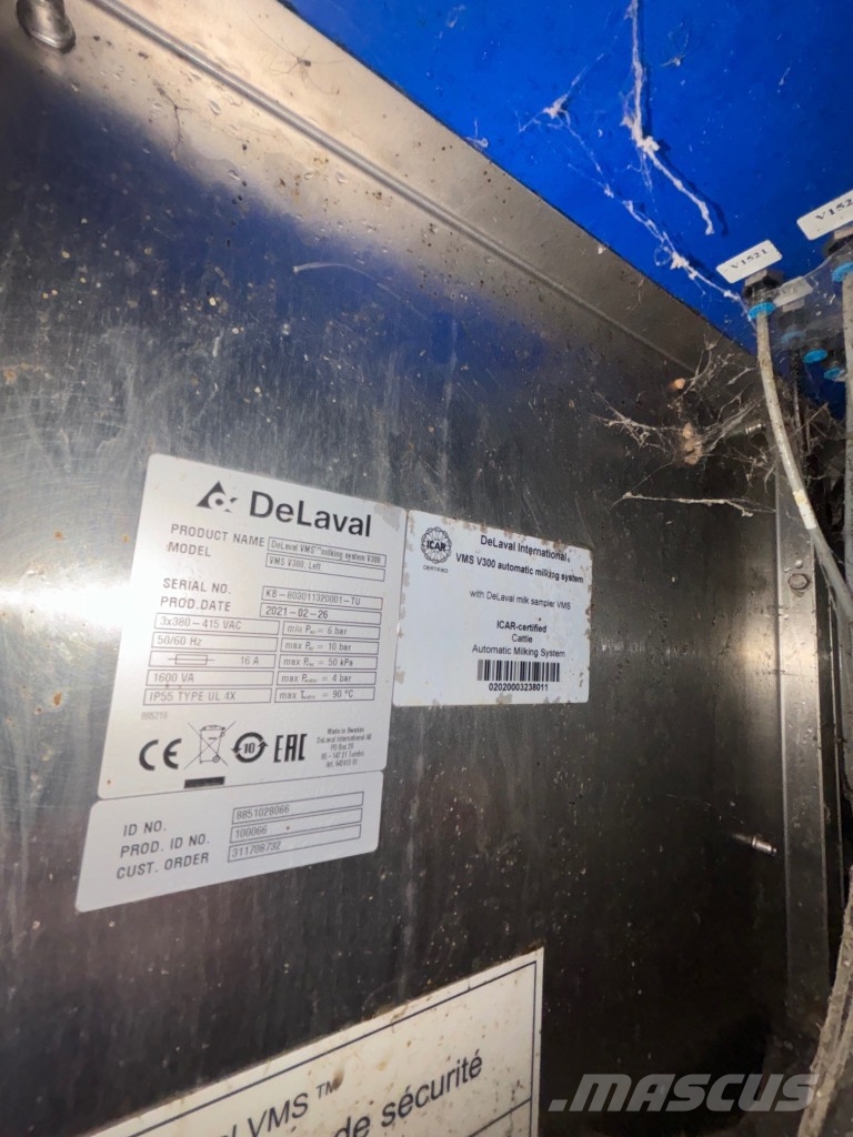 Delaval V300 Lüpsiseadmed
