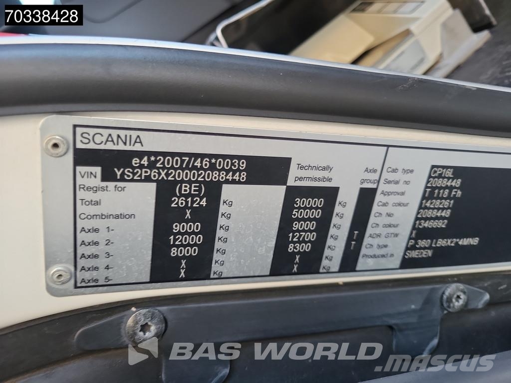Scania P360 6X2 19.900 Ltrs Tank Lift+Steering Axle Euro شاحنات ذات صهاريج