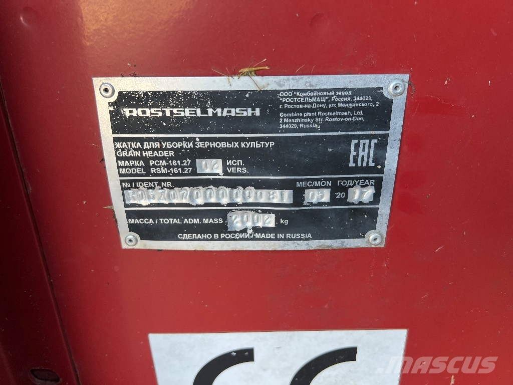 Rostselmash RSM 161 Cosechadoras combinadas