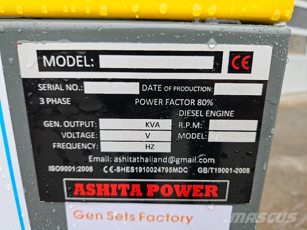 Ashita AG3-50E Diesel Generators