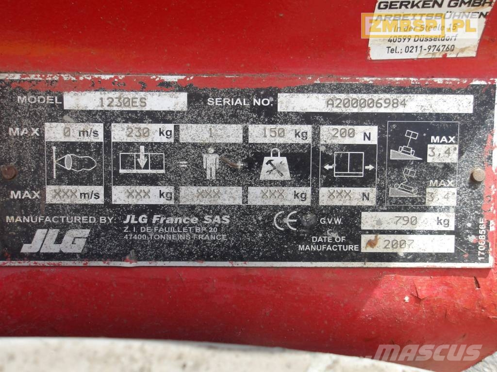 JLG 1230 ES Vertikālie pacēlāji