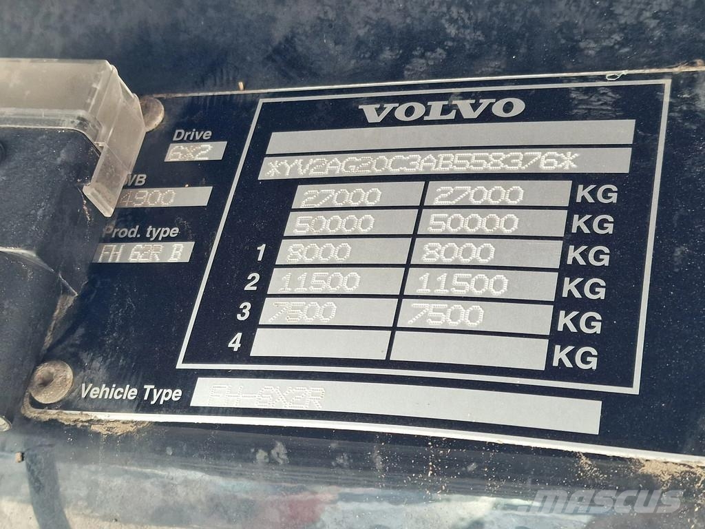 Volvo FH 460 6x2*4 - Chassis - Steering axle - Manual ge Kuorma-autoalustat