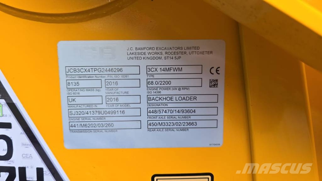 JCB 3 CX Retrocargadoras