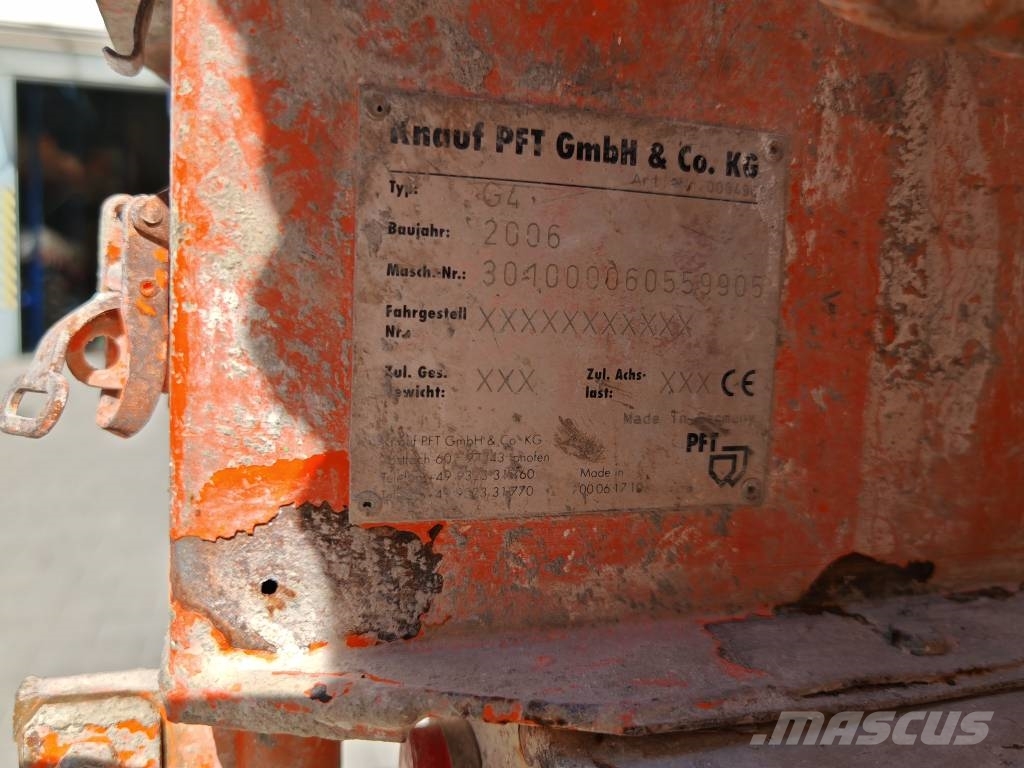 Knauf PFT Omítací stroj PFT G4 Anlegg - Annet