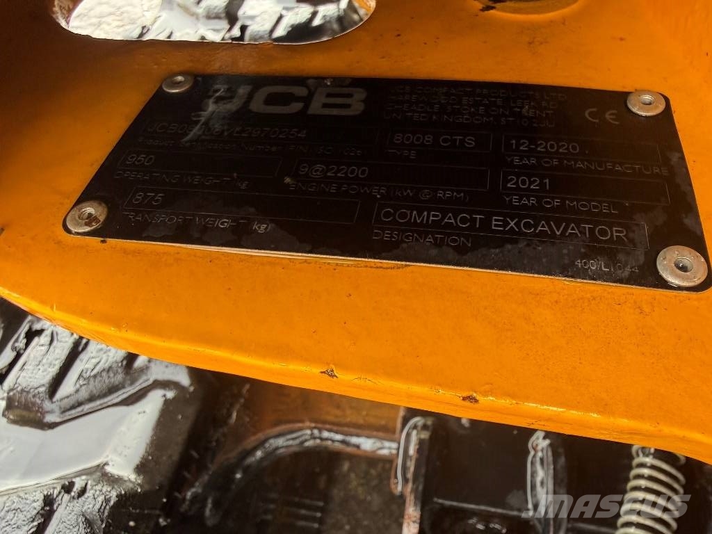 JCB 8008 CTS Mini kotrók < 7t