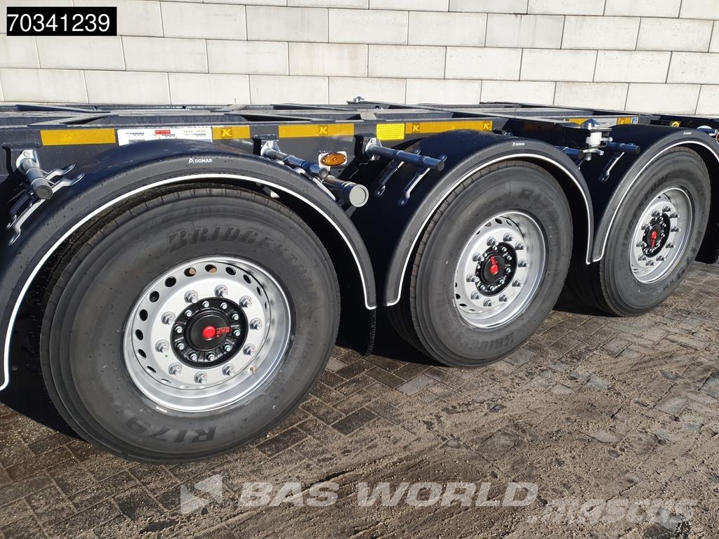 Kässbohrer XS 3 axles NEW Multi 45'ft Lift Axle SAF Containerauflieger