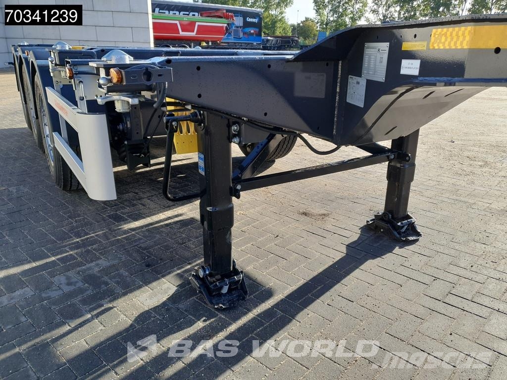 Kässbohrer XS 3 axles NEW Multi 45'ft Lift Axle SAF Containerauflieger