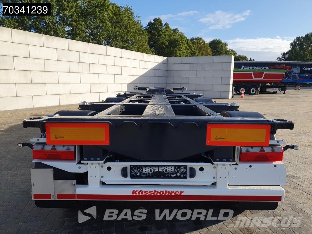 Kässbohrer XS 3 axles NEW Multi 45'ft Lift Axle SAF Containerauflieger