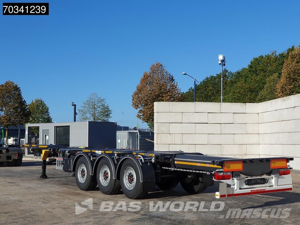 Kässbohrer XS 3 axles NEW Multi 45'ft Lift Axle SAF Containerauflieger