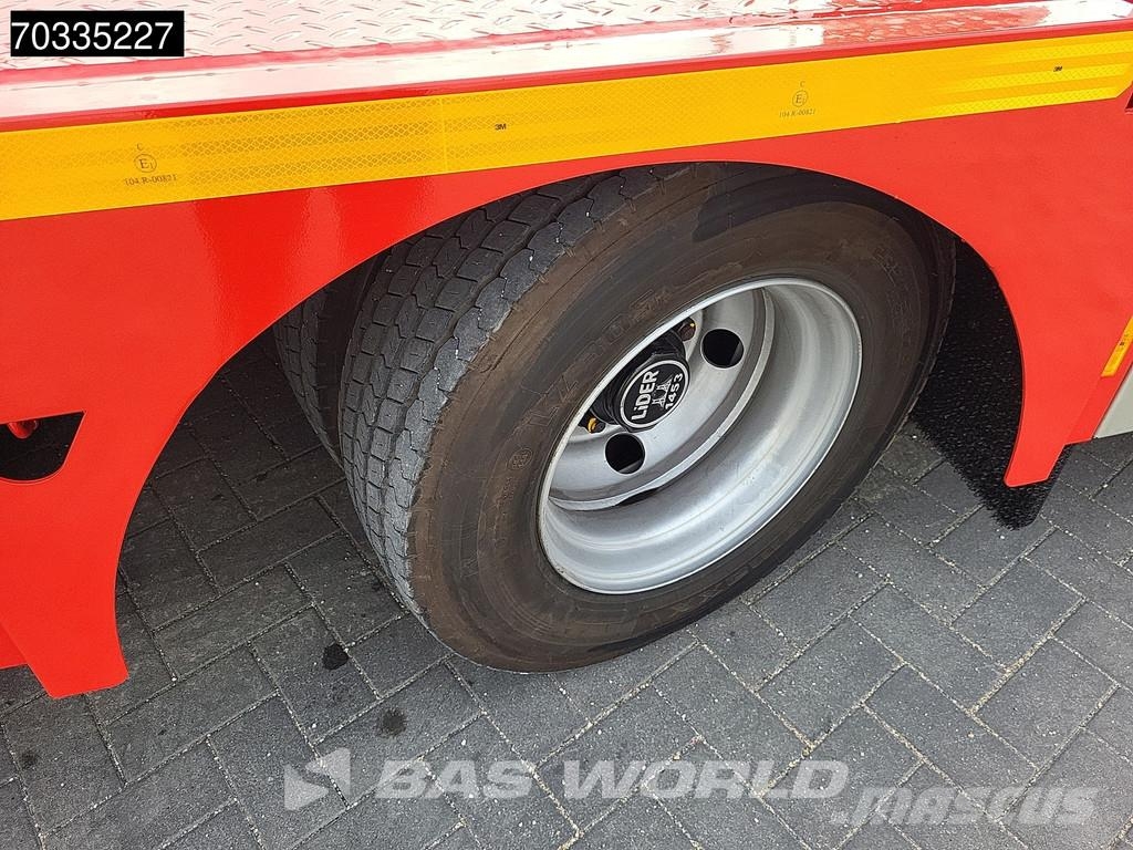 Lider 4 axles New 1xSteering 1x Liftaxle Ramps Low loader-semi-trailers