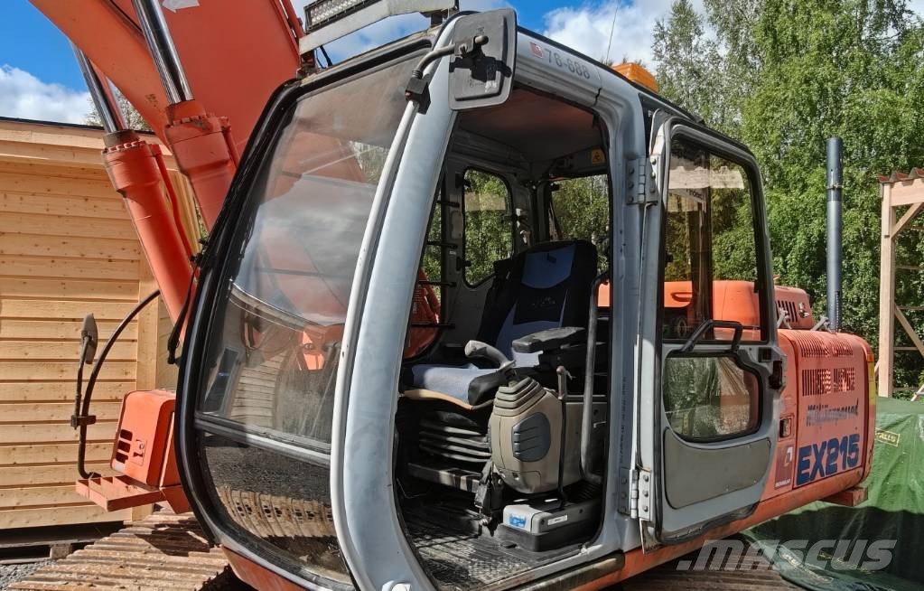 Hitachi EX 215 Excavadoras sobre orugas