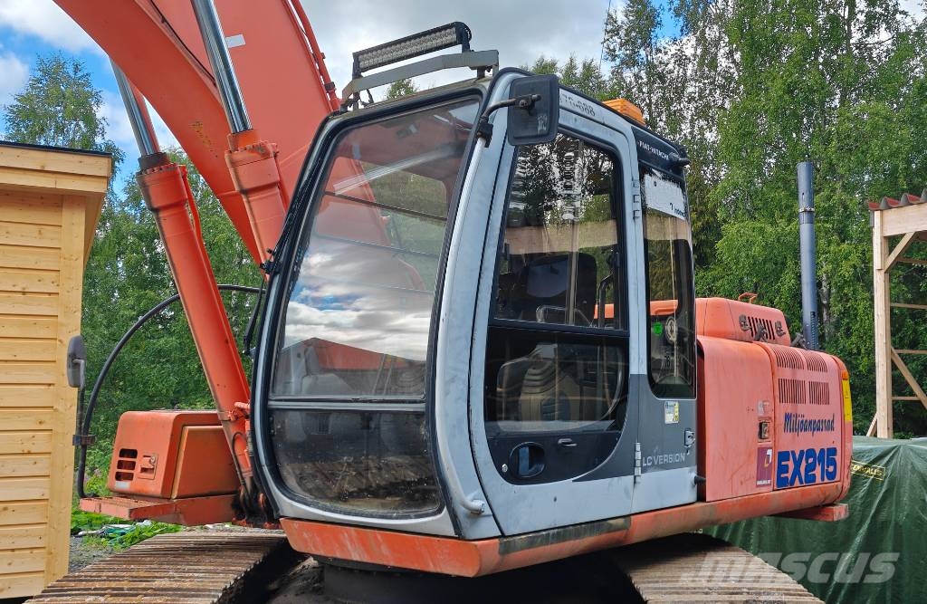 Hitachi EX 215 Excavadoras sobre orugas