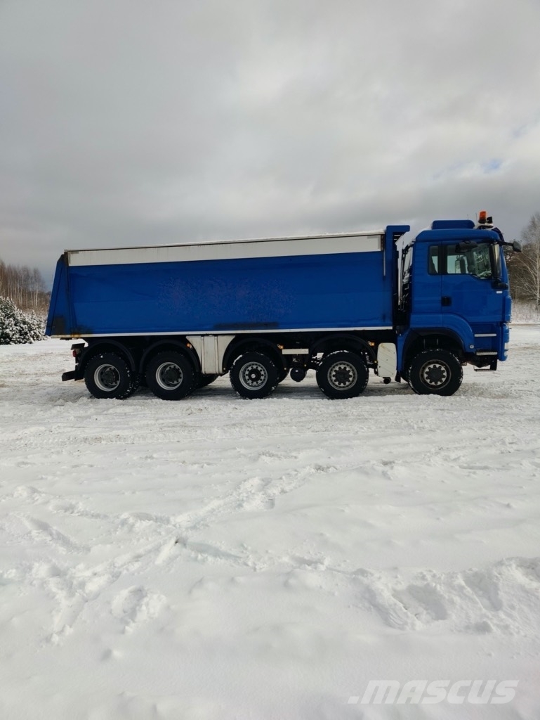 MAN TGS 41.480 10x8 aluminum roof شاحنات قلابة