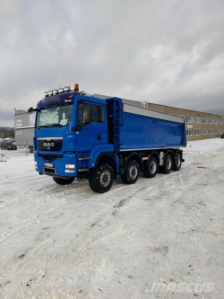 MAN TGS 41.480 10x8 aluminum roof شاحنات قلابة