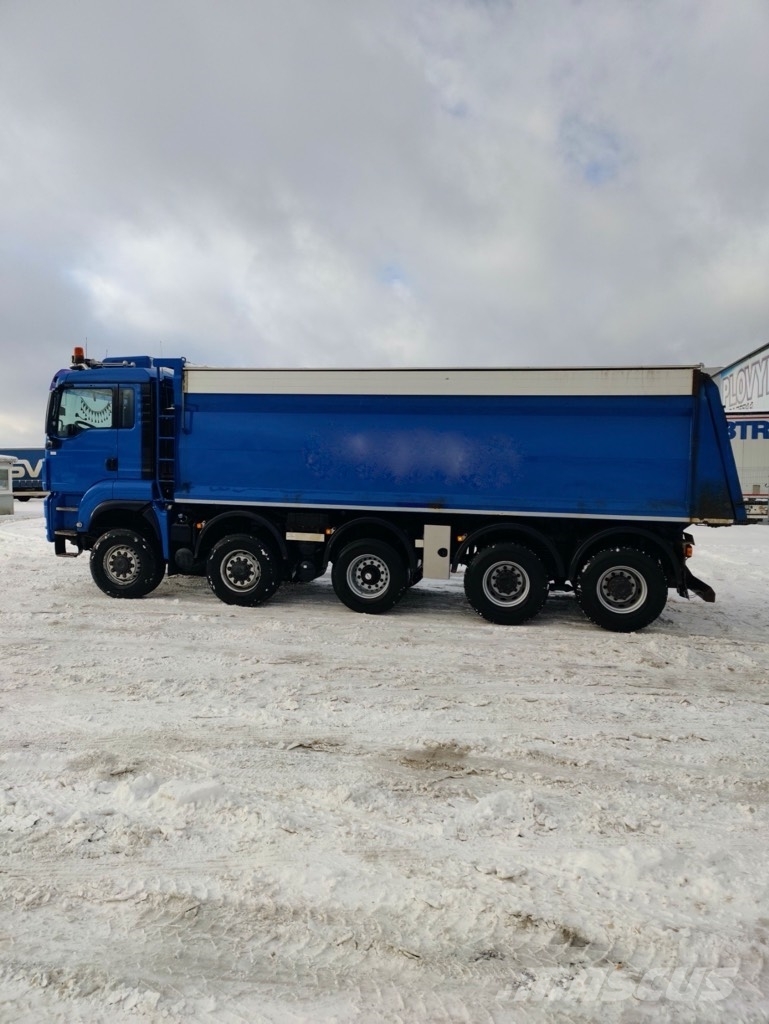 MAN TGS 41.480 10x8 aluminum roof شاحنات قلابة