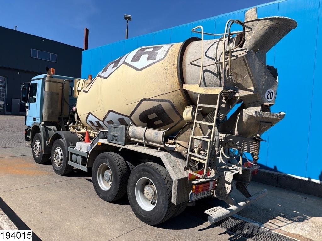 Mercedes-Benz Actros 3236 8x4, PTO, Liebherr, Steel suspension 混凝土搅拌车