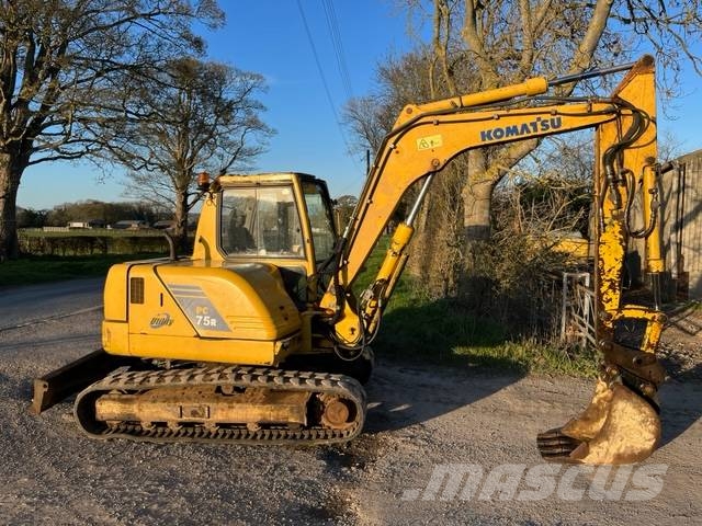 Komatsu PC 75 中型油圧ショベル 7ｔ-12ｔ（ユンボ・パワーショベル・バックホー）