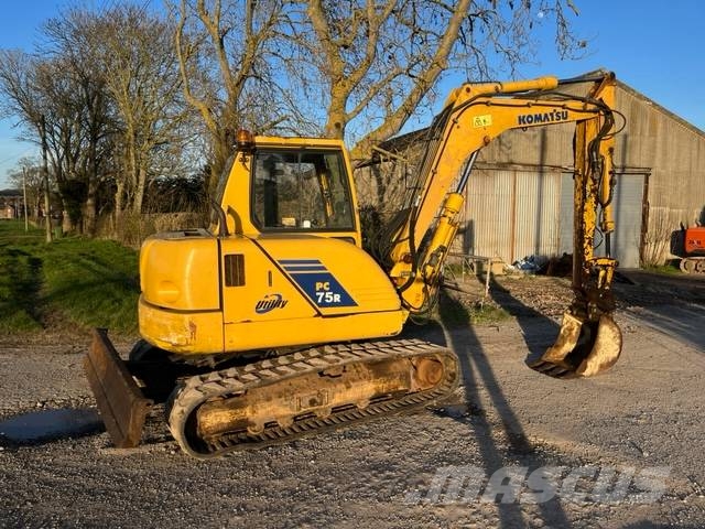 Komatsu PC 75 中型油圧ショベル 7ｔ-12ｔ（ユンボ・パワーショベル・バックホー）