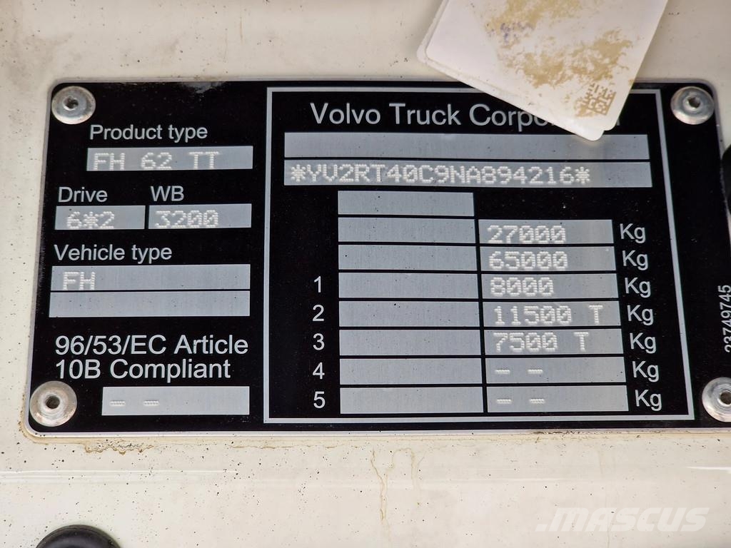 Volvo FH 13.500 Globetrotter XL 6x2 - PTO/Hydraulic - 3. Sattelzugmaschinen