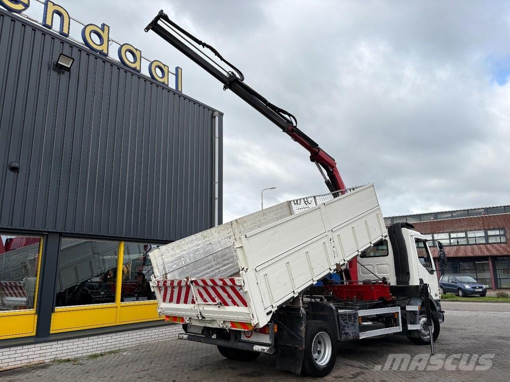 DAF LF 55.220 + HMF 735 K2 -- 2X EXT. + TIPPER + 3 SEA Kipper