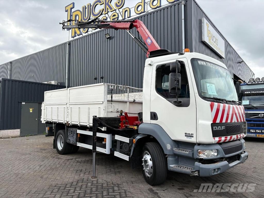DAF LF 55.220 + HMF 735 K2 -- 2X EXT. + TIPPER + 3 SEA Kipper