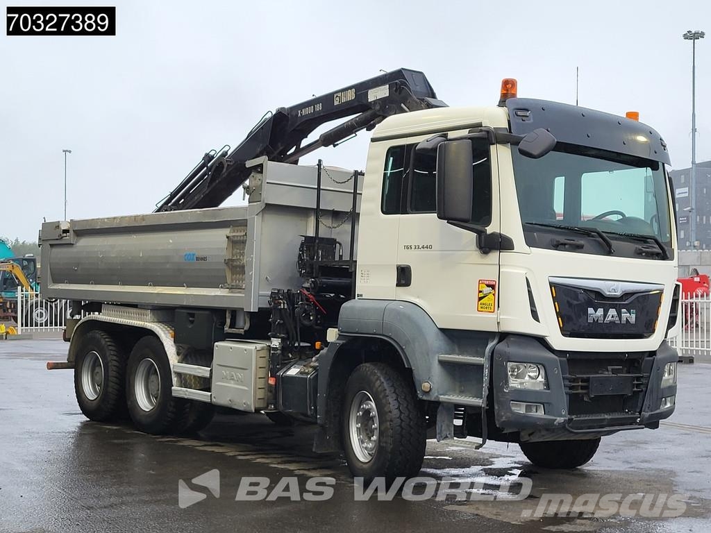 MAN TGS 33.440 6X4 HIAB X-HIDUO 188 E-3 Crane Kran 10m شاحنات قلابة