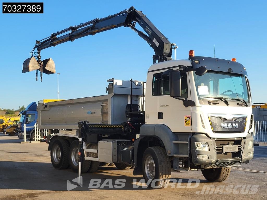 MAN TGS 33.440 6X4 HIAB X-HIDUO 188 E-3 Crane Kran 10m 덤프 트럭