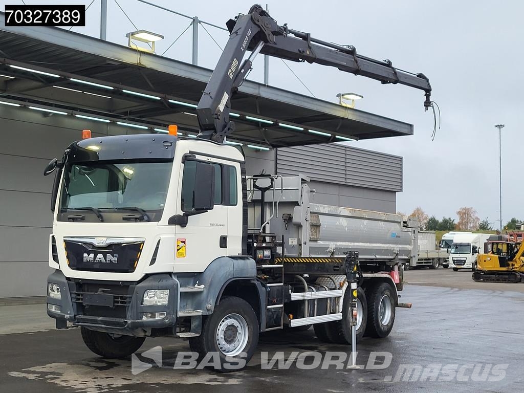 MAN TGS 33.440 6X4 HIAB X-HIDUO 188 E-3 Crane Kran 10m شاحنات قلابة