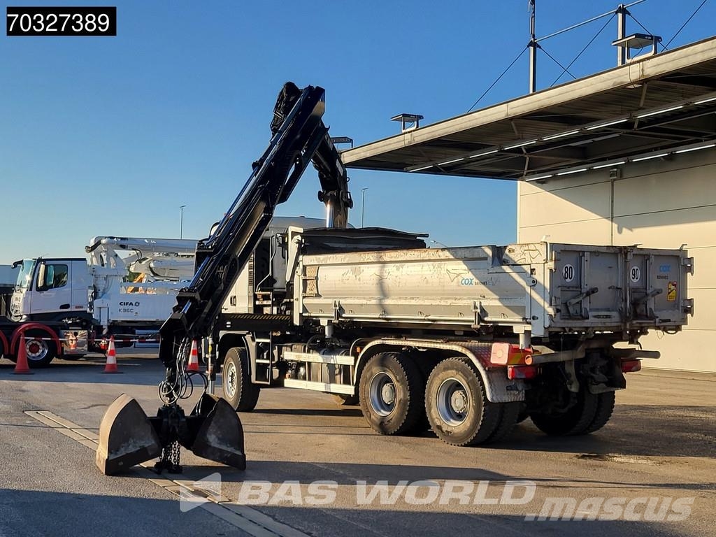 MAN TGS 33.440 6X4 HIAB X-HIDUO 188 E-3 Crane Kran 10m 덤프 트럭