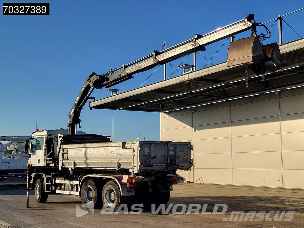 MAN TGS 33.440 6X4 HIAB X-HIDUO 188 E-3 Crane Kran 10m شاحنات قلابة