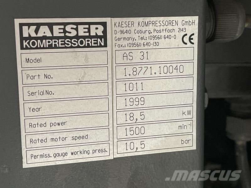 Kaeser AS 31 Compressori