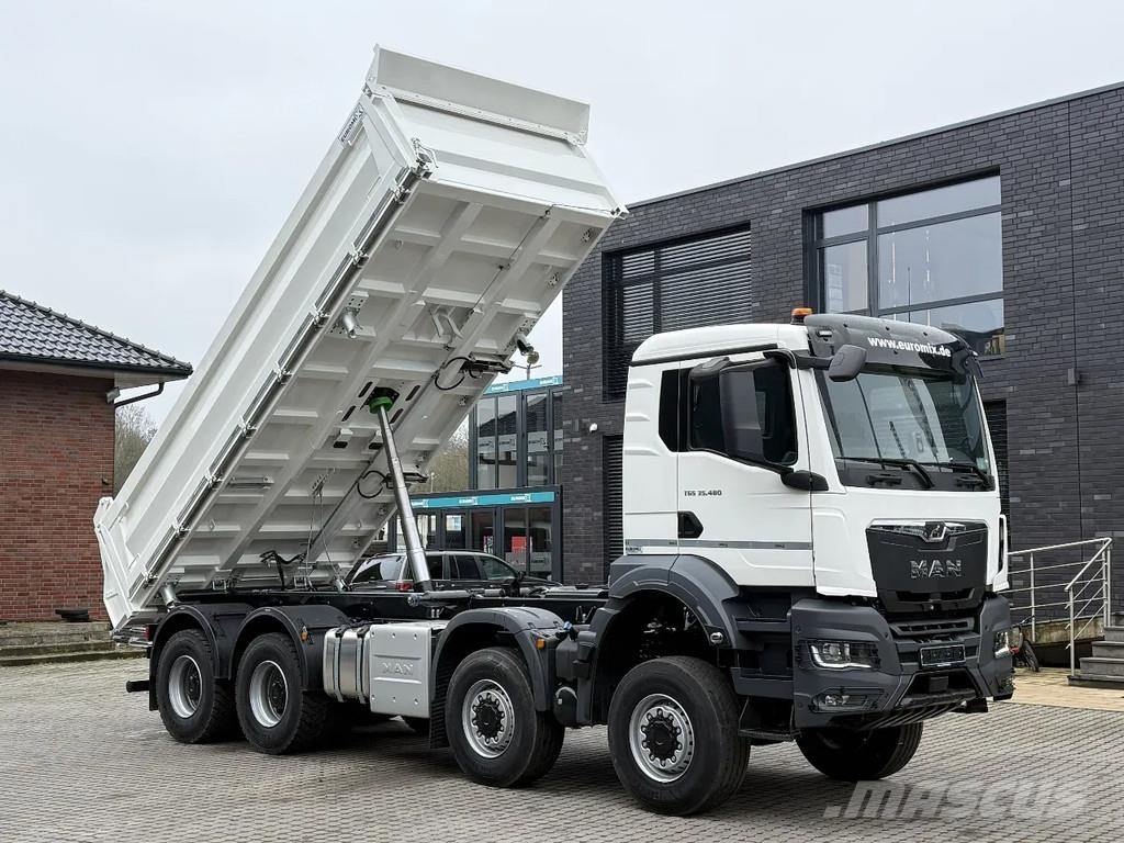 MAN TGS 35.480 TGS 35.480 8x8 EuromixMTP 3-Seiten-Kipp 덤프 트럭
