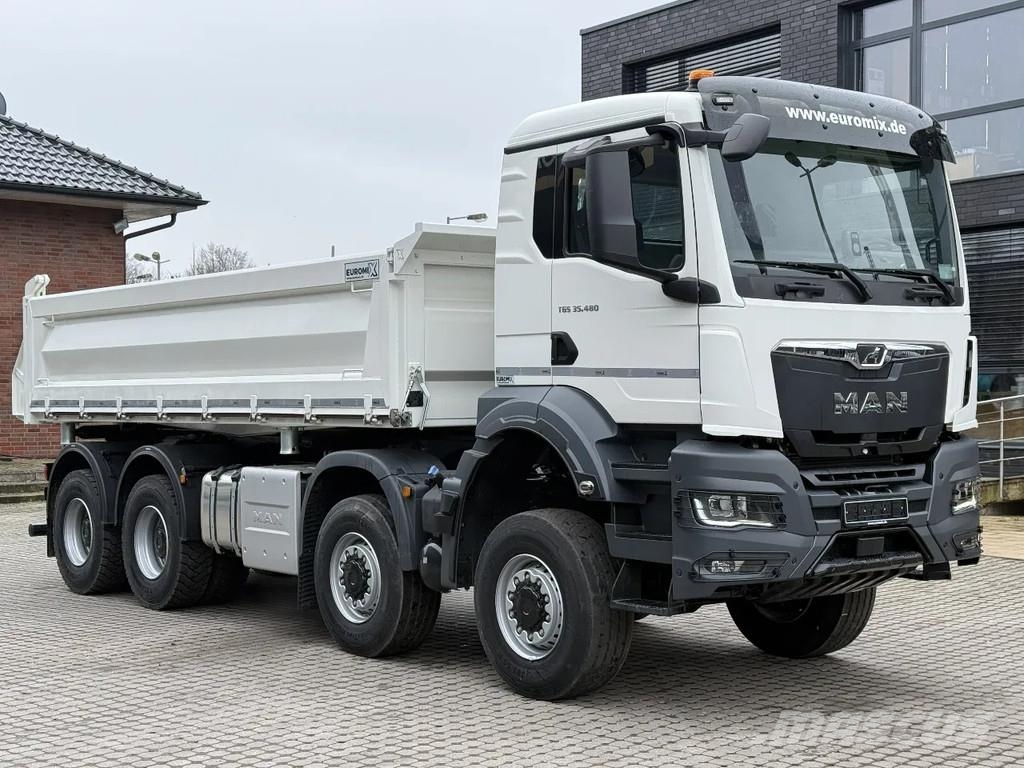 MAN TGS 35.480 TGS 35.480 8x8 EuromixMTP 3-Seiten-Kipp 덤프 트럭