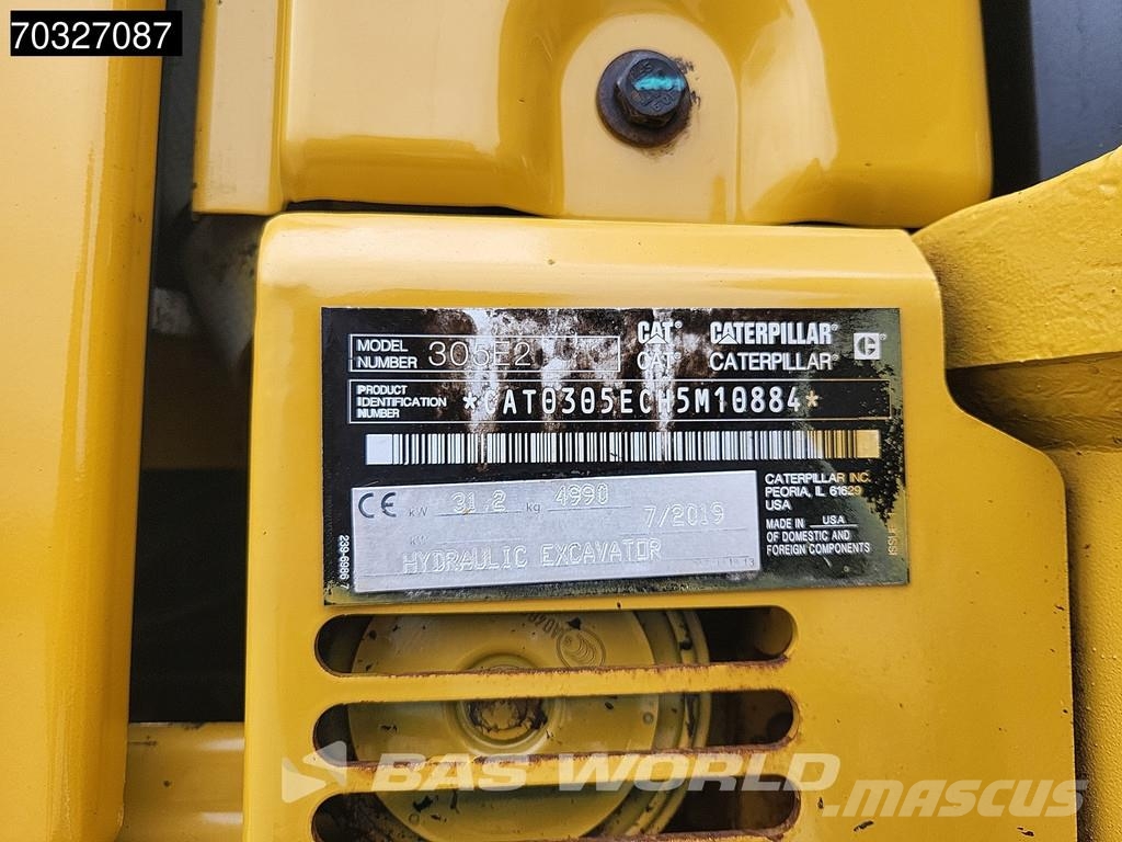 CAT 305 E2 3 Buckets Mini excavadoras < 7t