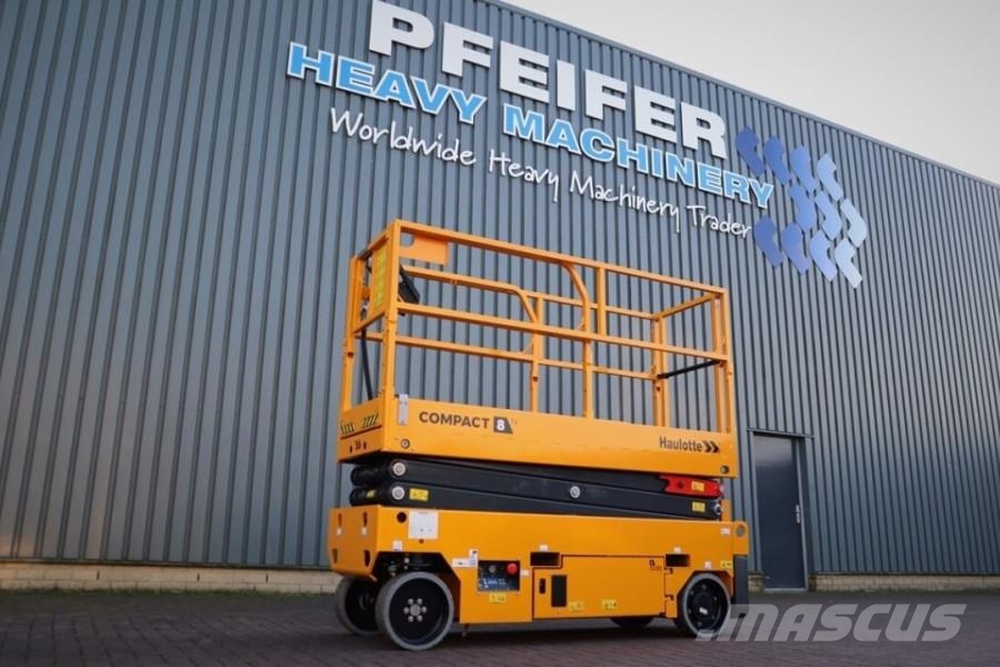Haulotte Compact 8N Valid inspection, *Guarantee! 8m Workin Scissor lifts