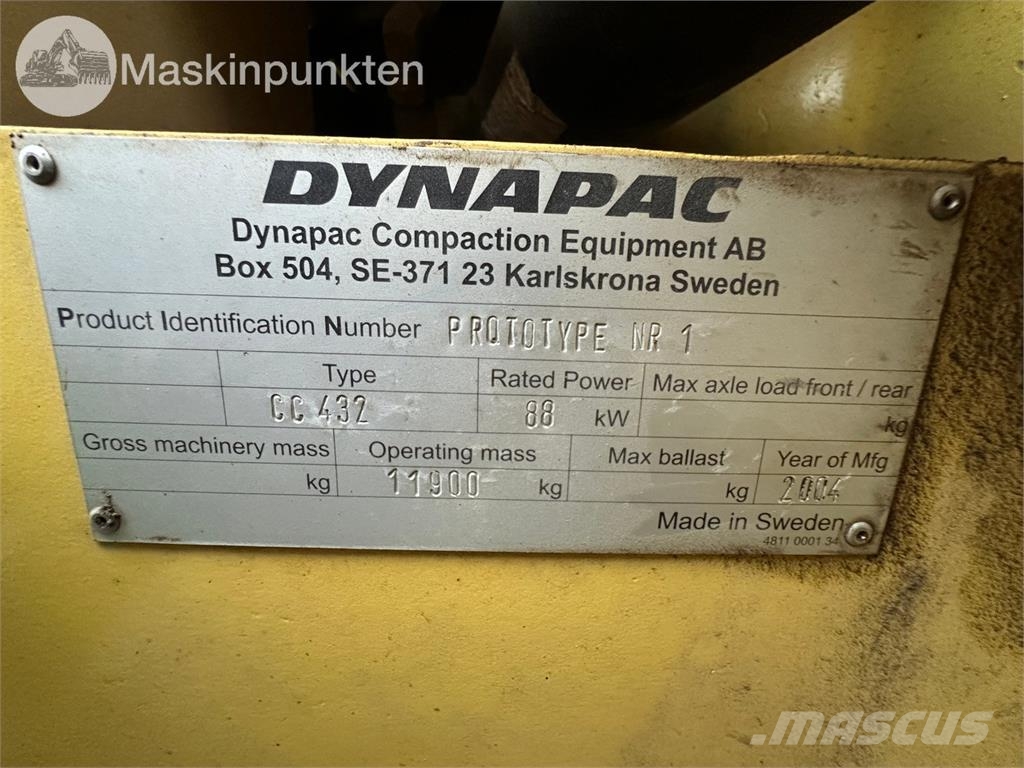 Dynapac CC 432 Tandemrullid