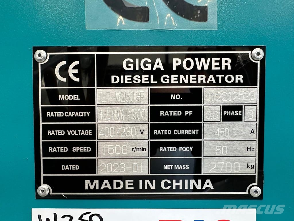 Giga Power LT-W250GF 312.5 kVA silent generator Overige generatoren