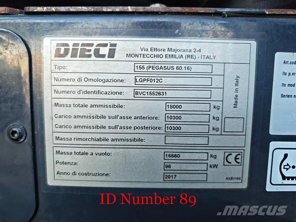 Dieci Pegasus 60.16 Radio Remote Wich Grab! مناولات متداخلة
