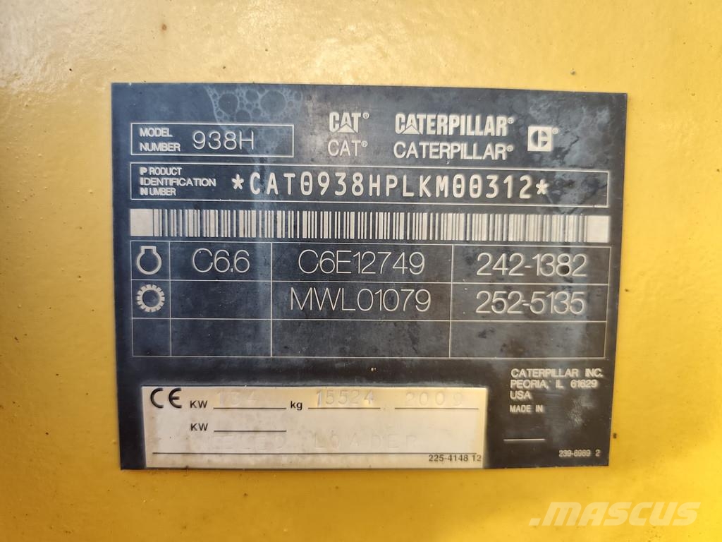 CAT 938M . Hjullastere