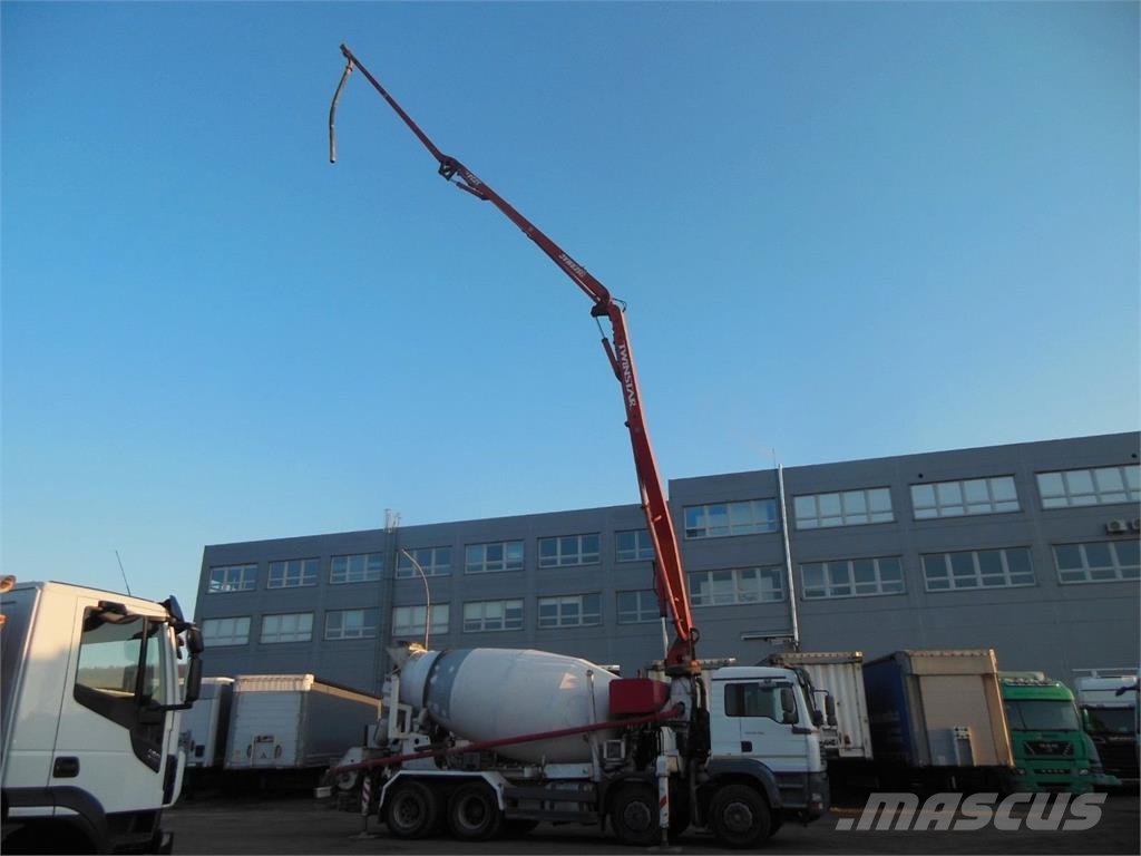MAN TGA 35.410, 8X4, MIX + PUMPA 24M ミキサー車