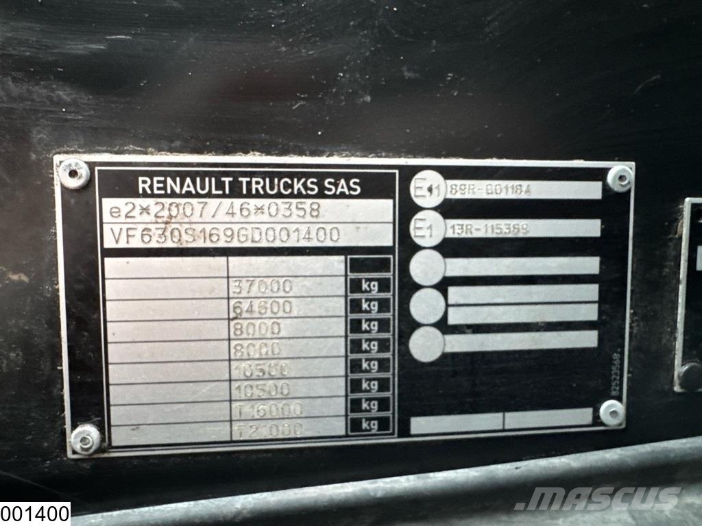 Renault C 430 8x4, EURO 6, Retarder, Steel suspension Tipper trucks