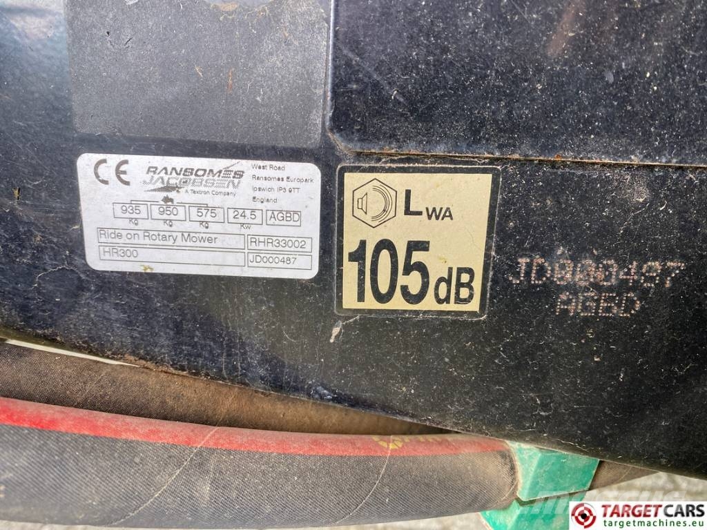 Ransomes HR300 Diesel 4WD 3-Gang Rotary Mower 152cm Traktorske kosilice